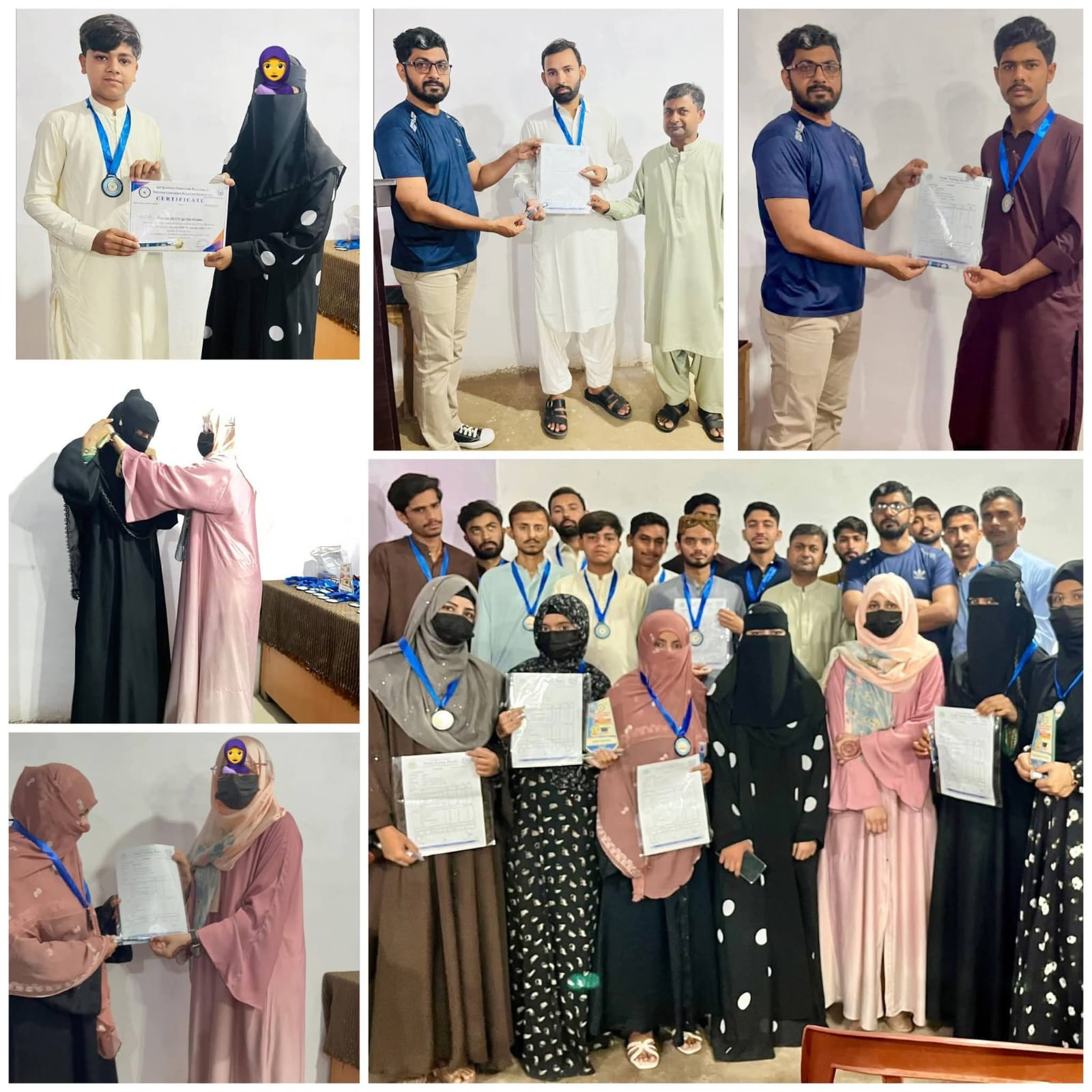 Students with Medals